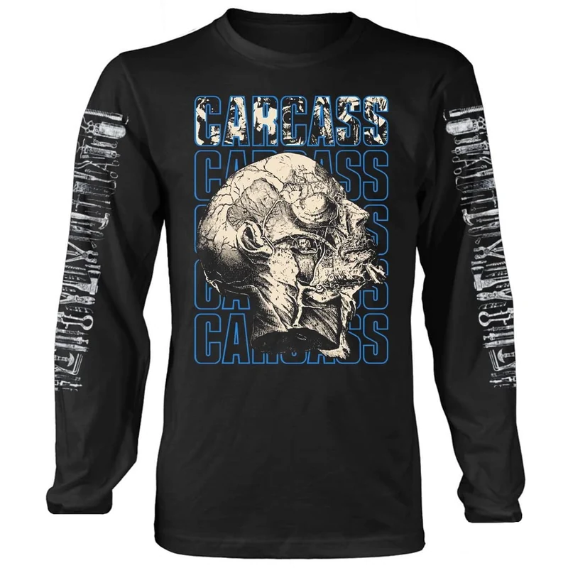 Necro Head Long Sleeve Carcass Shirt Shirts